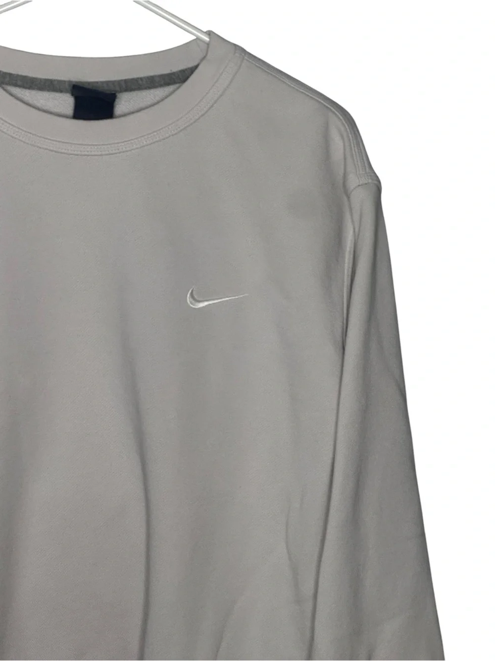 Nike Sportswear Club Fleece Crew Sweatshirt Men’s XXL Light Grey Vintage 2002